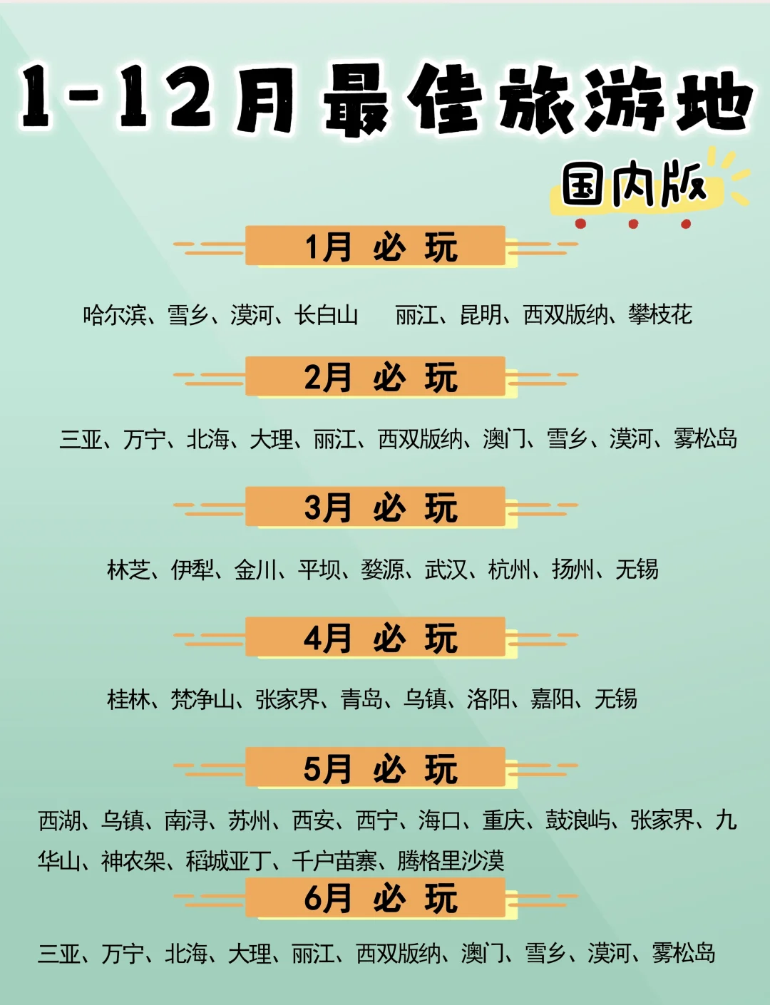 1月国内旅游必去目的地推荐 冬日里的暖阳与冰雪奇缘
